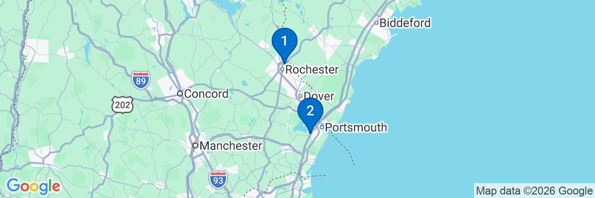 Map showing facility locations