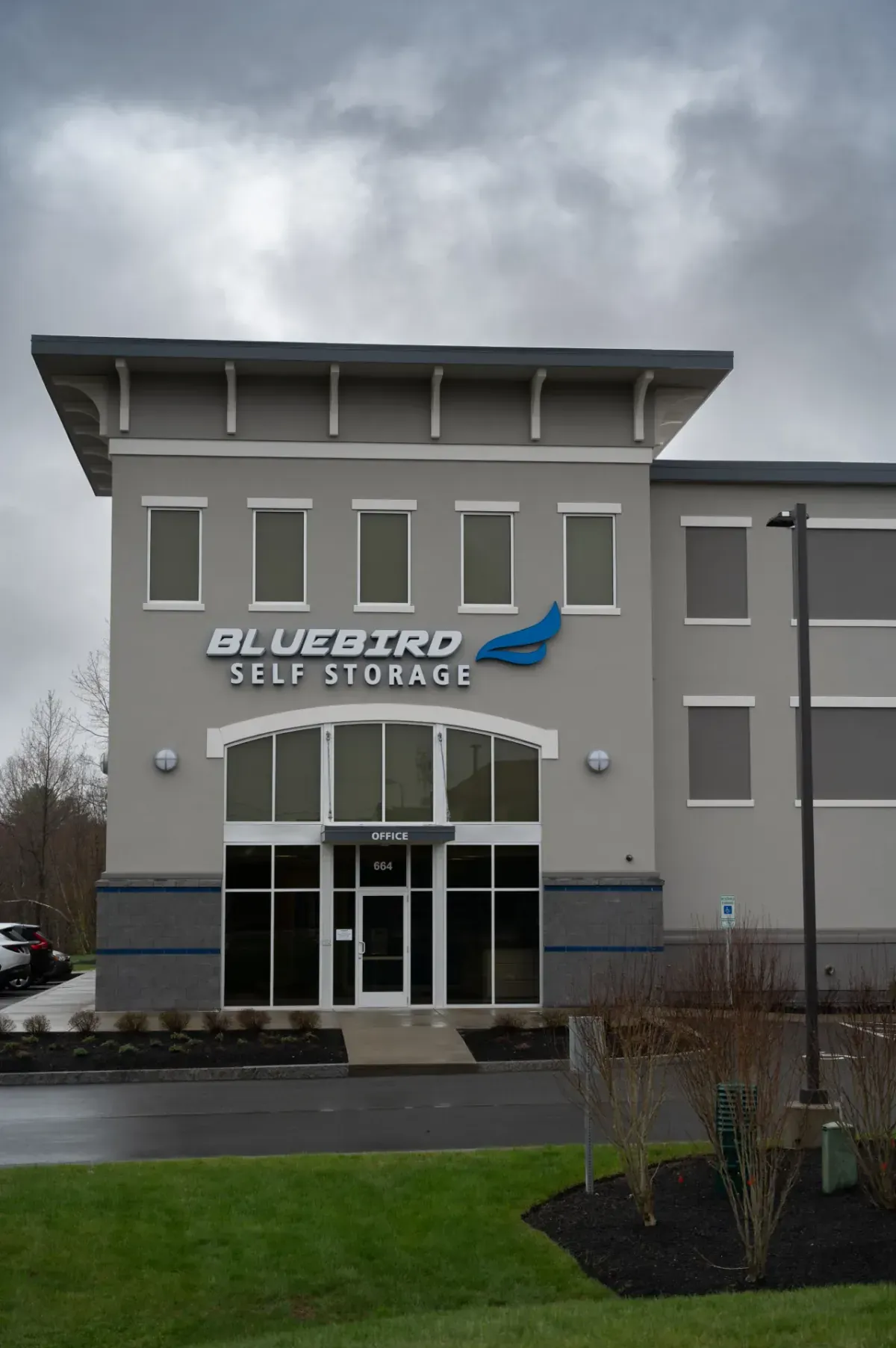 Bluebird Self Storage office entrance