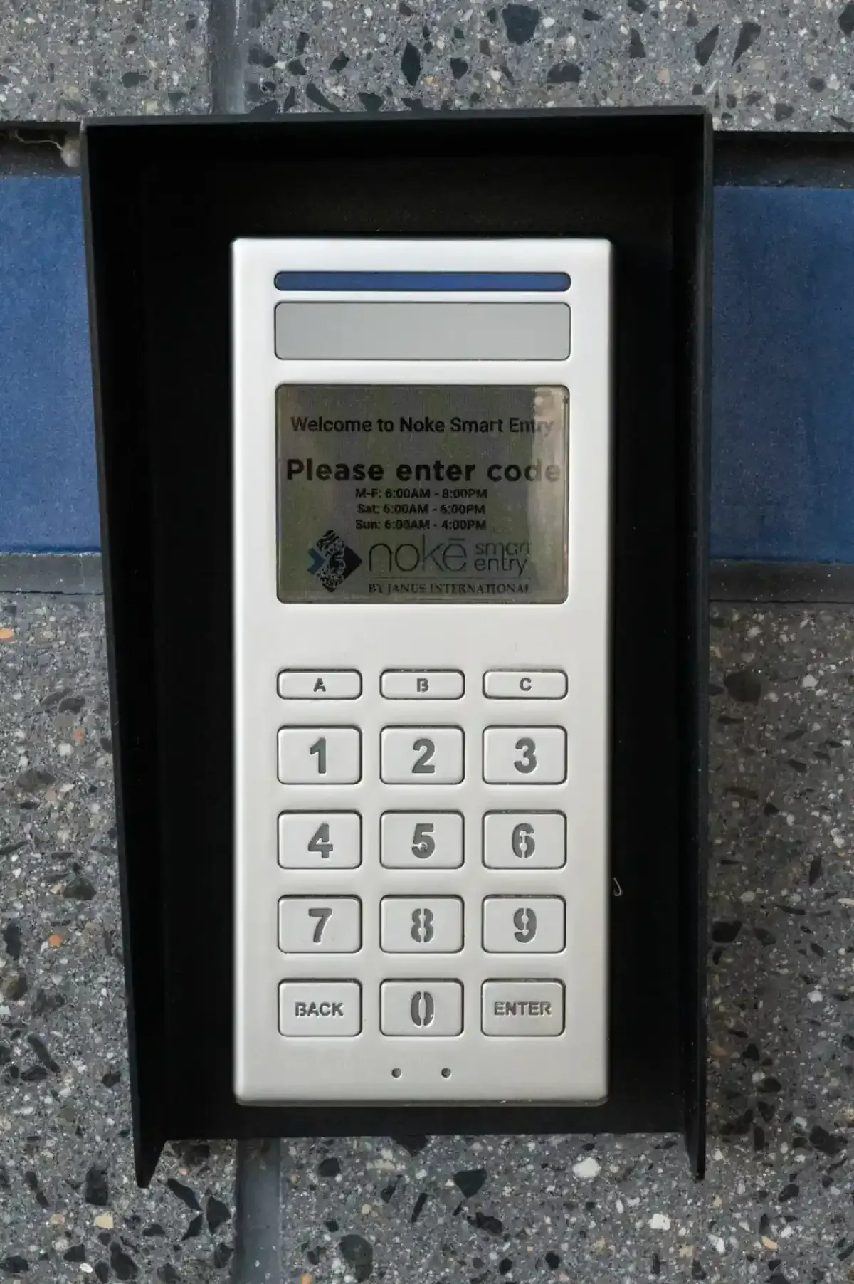 Noke smart entry keypad for gate access