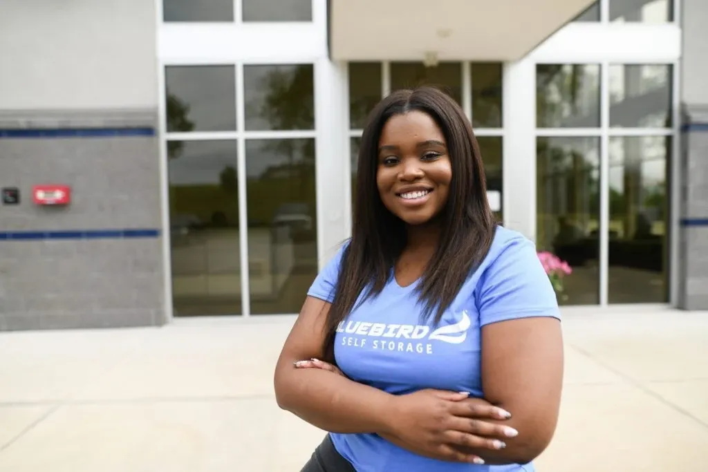 Bluebird Self Storage staff member.