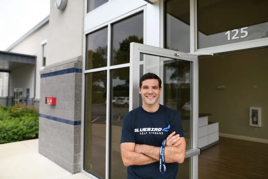 Bluebird staff member at Bluebird Self Storage
